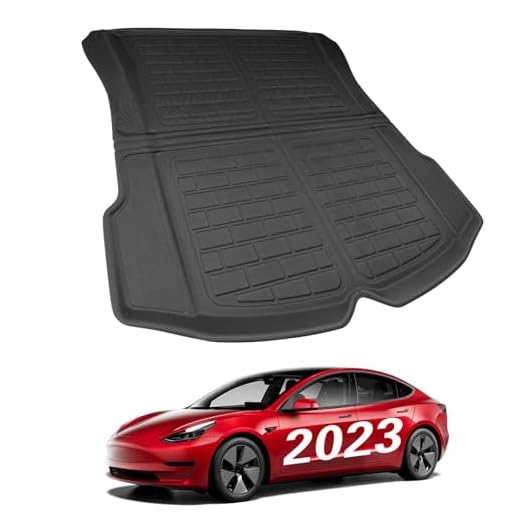 BASENOR Tesla Model 3 3D Cargo Liner Bakre Trunk Mat 2019 2020 2021 2022