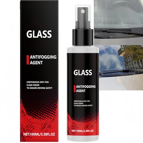 100ml Anti Fog Spray for Car Mirror,Water Repellent Spray for Glass,Windscreen Cleaner,Anti-Fog Coating Agent,Car Defogger for Windshield,Windscreen Demister for Mirror,Easy to Use,Fast Acting