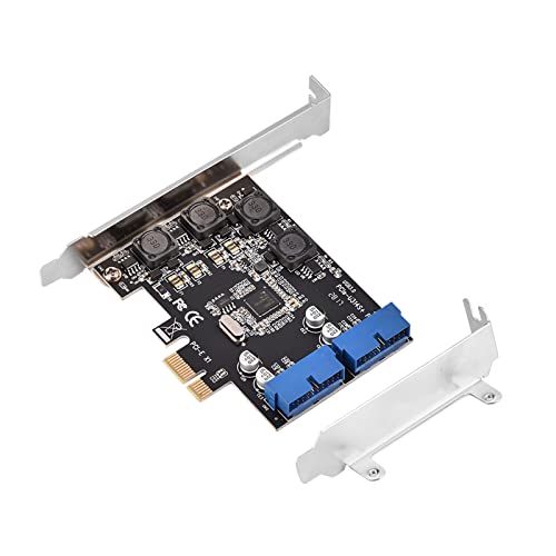 Tarjeta PCIe USB 3.0 de perfil bajo con conector de 19 pines para PC de escritorio