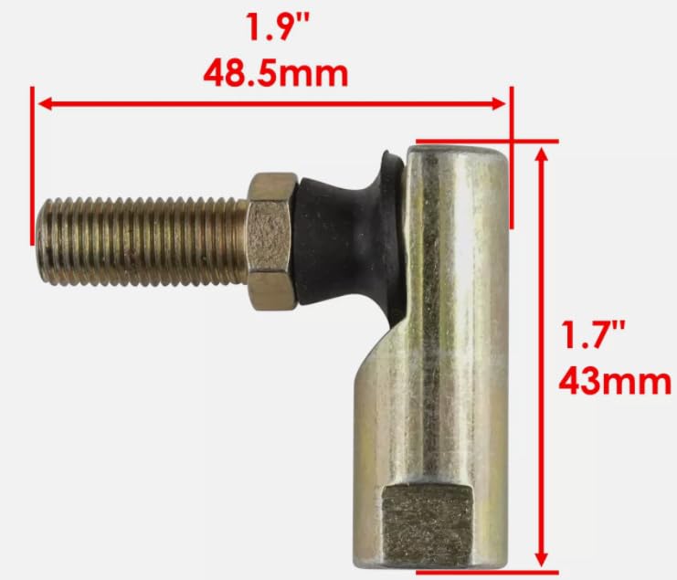 JunShape 2 Tie Rod End for 923-0448A 723-0448A 923-0448 A 723-0448 A,Replacement for Cub Cadet OEM