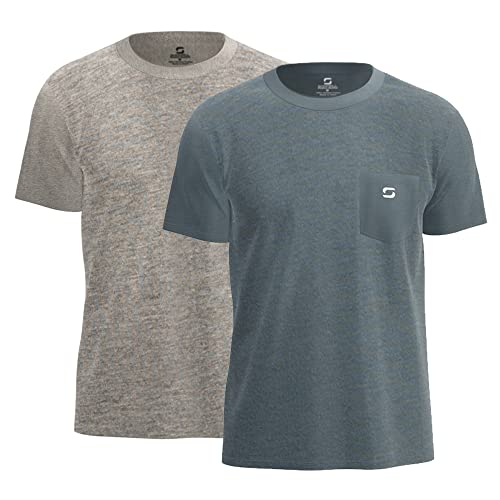 SHOHELL Pocket T Shirts for Men - Cotton Men's T-Shirts, Multipack
