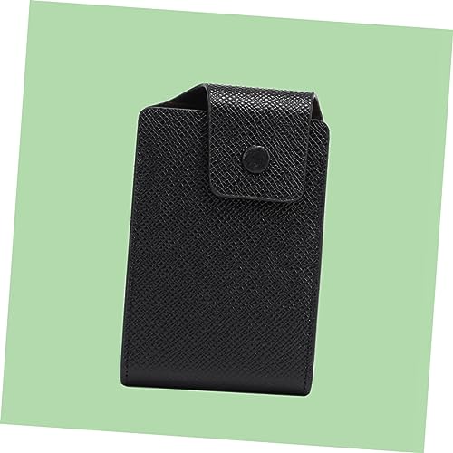 Buckle Storage Bag for Men Multifunctional Certificate Holder and Coin Pouch Stylish PU Design Black for Cards and Essentials2