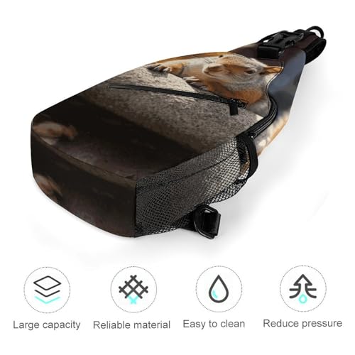 Bolso Tipo Sling Crossbody Casual para Senderismo 38x20cm miniatura 5