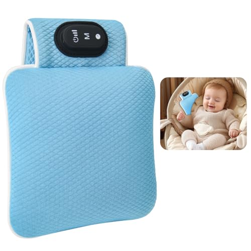 Image of Balnore Baby Crib Vibrating Soother with 3 Adjustable Modes & 4 Level Timer,Providing Gentle Vibration for Newborns,Perfect for Cribs/Strollers/Travel,Made of Durable Materials,Easy to Clean