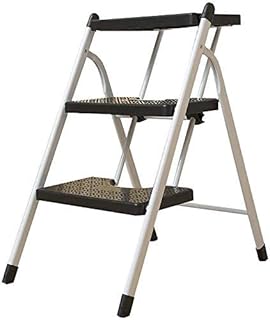 Outdoor Home Dual-Purpose Step Stool,Folding Ladder Ladder Folding Thickening Ladder Chair Dual-Use Climbing Escalator Indoor Climbing Ladder,3-Tier,3-Tier (3 Tier)