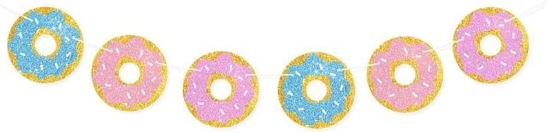 Miniatura 2 de KUNGOON Cartel de barra de dona, cartel de fiesta de cumpleaños de baby shower, decoración de cumpleaños para niñosniños, letrero de fiesta de