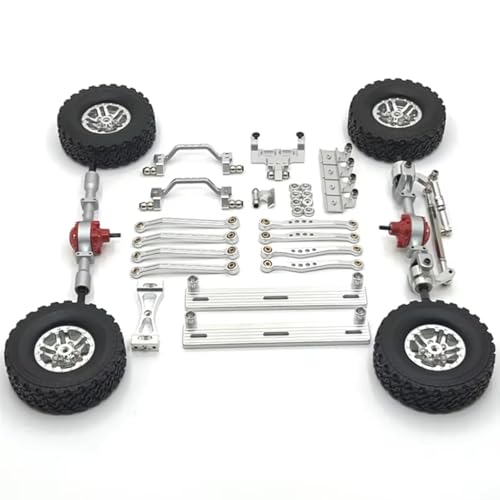 RC�A�b�v�O���[�h�X�y�A�p�[�c For WPL C64 C64-1 1/16 �����t�����g���A�A�N�X���p�V���[�V�����N���b�h�v�����b�h�}�E���g�T�C�h�y�_���^�C���Z�b�g Rc �J�[�A�b�v�O���[�h���i(Silver)