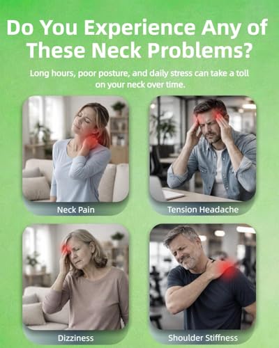 Image of Durchbruch Cervical Traction Neck Stretcher Hammock for Neck Pain Relief, Includes Removable Pads, Eye Mask, Earplugs & Storage Bag, Portable Neck Support Kit for Home or Travel Use