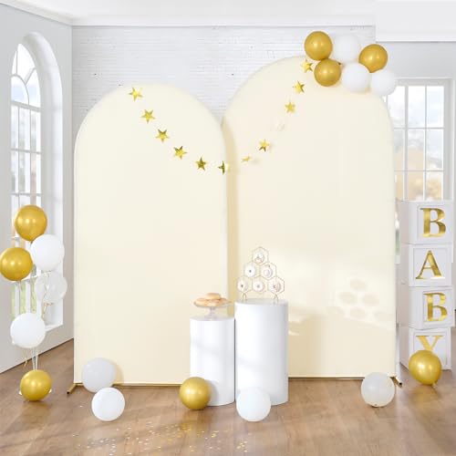 Set 2 Cubiertas Madera Beige Arco 7.2ft y 6.6ft miniatura 3