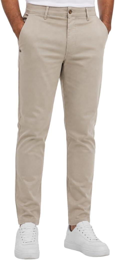 Ogochi Calça Alfaiataria Masculina, Algodão com Poliéster, Não Amassa, Não precisa passar, Não desbota e Não pega pelo