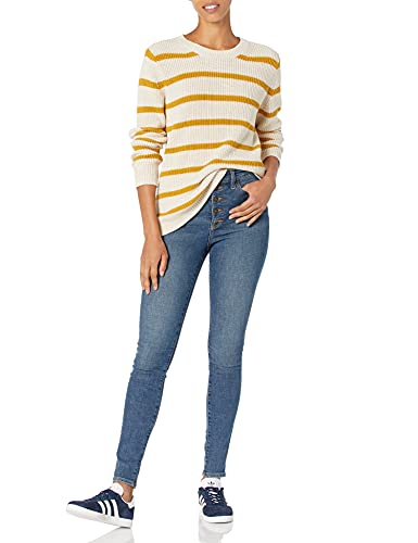 Image of Goodthreads Women's Cotton Shaker Stitch Crewneck Sweater