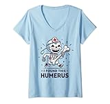 Photo Gallery donna funny i found this humerus skeleton nurse halloween costume maglietta con collo a v Photo Gallery donna funny i found this humerus skeleton nurse halloween costume maglietta con collo a v