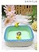Selena Hermit Crab Climbing Toys Small Bathtub Water Basin Food Bowl with Cute Duck Decorations Hermit Crab Tank (White)