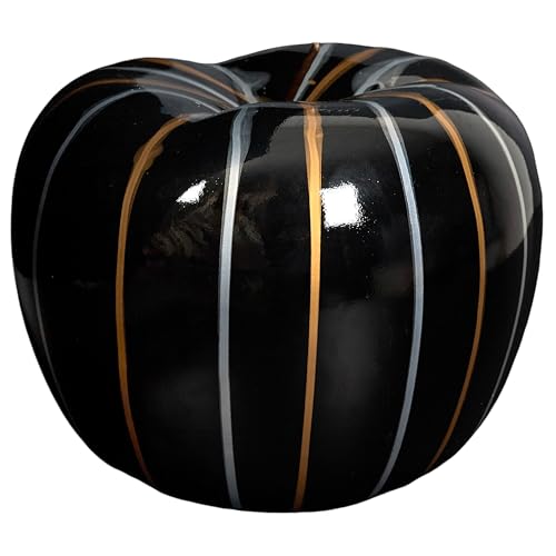 HOME DECO FACTORY - HD0530 - Statue Décorative en Polyrésine - Modèle Pomme Élégante H27 cm - Parfaite pour Un Intérieur Chic pour Les Amateurs de Design...