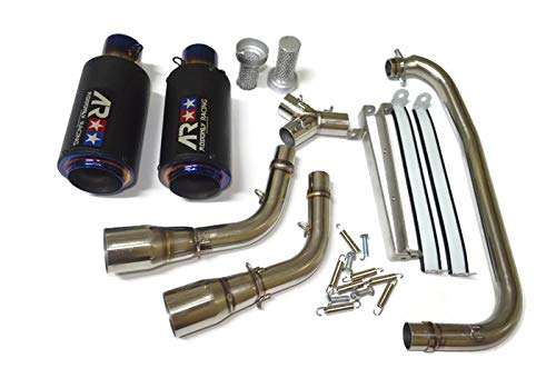 Dual High Mount Aodonly Racing Exhaust Titanium Color For Honda Grom Msx 2013-2020 All Model And Ssr Razkull 125 #TOP2
