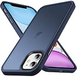 Anqrp Zero Seriesr Compatible avec iPhone 11 Coque, Étui translucide Mat et Minimaliste, Coque pour iPhone 11 avec Silicone Liquide 6.1 Pouces, Bleu foncé