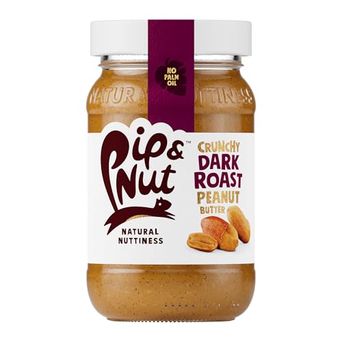 Pip & Nut - Ultimate Extra Crunchy Dark Roast Peanut Butter (6 x 300g) | Natural Nut Butter, No Palm Oil, No Added Sugar, Hi-Oleic Peanuts, High in Unsaturated Fats, Gluten Free, Vegan, Dairy Free