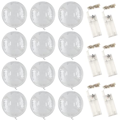 Globos luminosos globos de helio de 20 pulgadas de 20 pulgadas con una cuerda de 2 m luces globos para la fiesta de bodas Día de San Valentín 22pcs