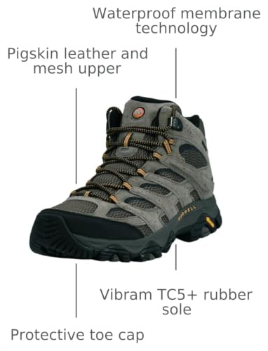 Image of Merrell Men's Moab 3 Mid Waterproof Hiking Boots