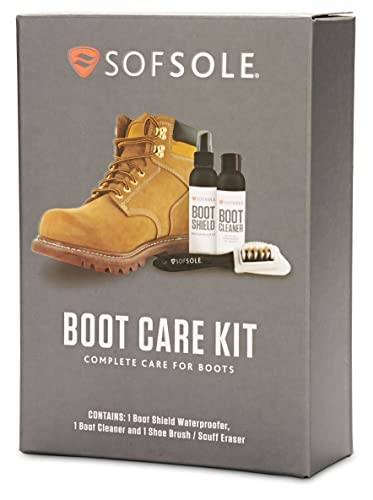 Sof Sole Boot Care Kit With Waterproofer, Cleaner And Brush #TOP1