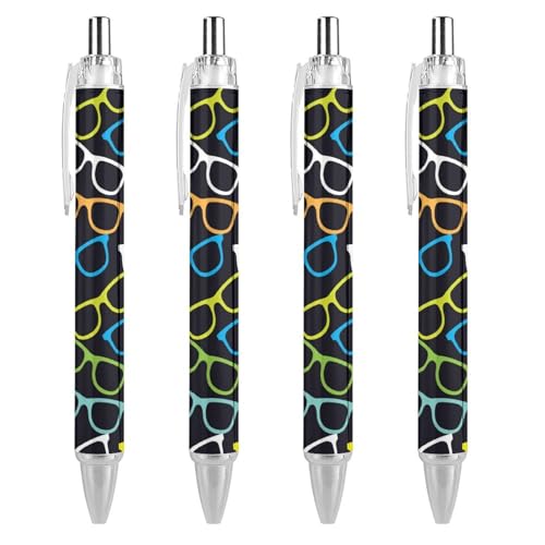 Bolígrafos de punta redonda y 0,5 mm retráctiles para evitar manchas y escribir limpio