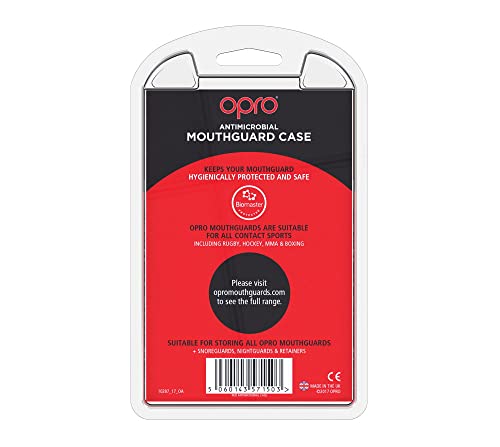 Opro Mouthguard Case, For Football, Hockey, Lacrosse, Mma, Combat And Contact Sports Mouth Guard Case. (Red) #TOP4