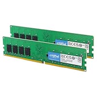 Crucial RAM 16GB (2x8GB) DDR4 3200MHz CL22 (2933MHz oder 2666MHz) Desktop Arbeitsspeicher Kit CT2K8G4DFRA32A – Ansicht 1