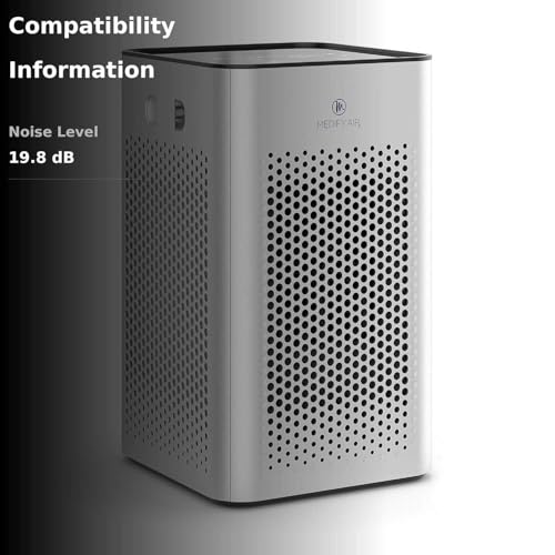 Medify MA-25 Air Purifier with True HEPA H13 Filter | 825 ft² Coverage in 1hr for Allergens, Smoke, Wildfires, Odors, Pollen, Pet Dander | Removal to 0.1 Microns | Silver, 1-Pack