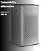 Medify MA-25 Air Purifier with True HEPA H13 Filter | 825 ft² Coverage in 1hr for Allergens, Smoke, Wildfires, Odors, Pollen, Pet Dander | Removal to 0.1 Microns | Silver, 1-Pack