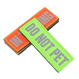 Fixation simple : le ruban auto-agrippant de nos patchs amovibles pour chiens permet un ajustement sans effort et une fixation sécurisée divers accessoires de gilet pour chien, pour différentes tailles d'animaux, patch de lettres imprimées pour gilet pour chien, accessoires de dressage de chien