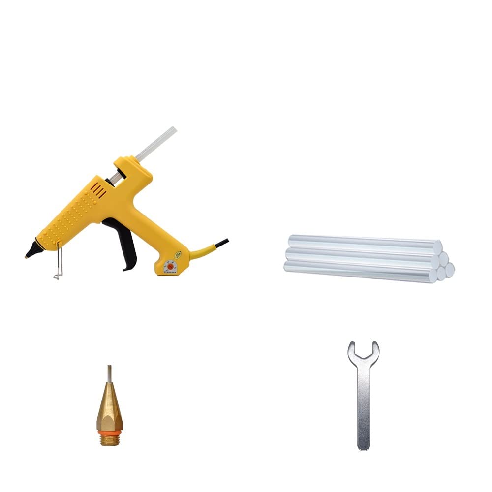 Pistolet Do Kleju Na GorąCo Profesjonalny Pistolet Do Klejenia Na Gorąco O Mocy 250 W Z Regulacją Temperatury O Dużej Mocy Zestaw Pistoletów Silikonowych Za Pomocą Kleju W Sztyfcie 11 MM 2.0 MM Miedzi