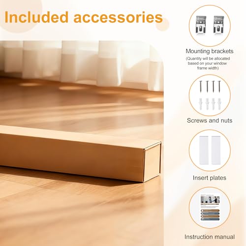BERISSA Blackout Roman Shades for Indoor Windows Cordless,Pull Down Linen Fabric Roman Blinds,Privacy Window Shades for Door Windows,Bedroom,Office,Easy to Install,Light Brown,44" W x 48" H by BERISSA - Used condition - Image 8