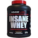 Insane Labz Insane Whey,100% Muscle Building Whey Isolate Protein, Post Workout, BCAA Amino Profile, Mass Gainer,Meal Replacement,Kosher and Halal Approved, 5lbs, 60 Srvgs, Chocolate