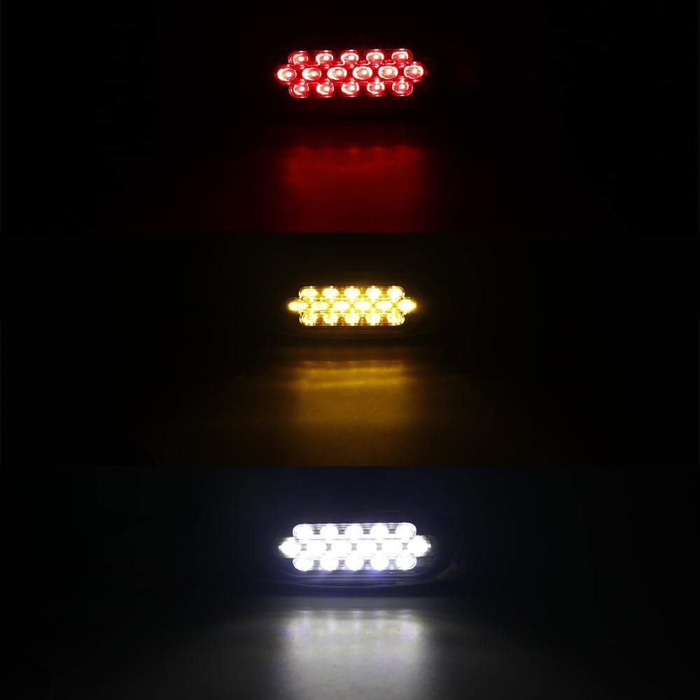 10 sztuk ciężarówka boczna lampka obrysowa kontrolna światła robocze 12V 24V lampa zewnętrzne przyczepa kempingowa z przyczepą(10pcs Red)