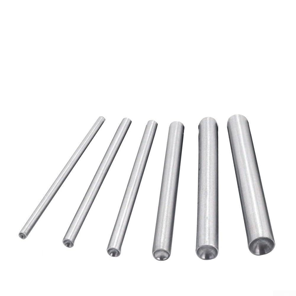 Easy to use Mushroom Domed Snap Rivet Setting Tool, Steel Punch Hand Tool (6mm)