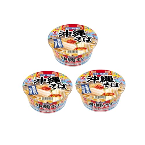 明星 カップ 沖縄そば 84g×3個 明星食品 カップ麺 島とうがらし びんがた