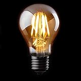 Clearance!! Vintage Thomas Edison LED Light Bulb, Dimmable 6W Antique LED Globe Light Bulb Filament Light Bulb-E26,E27-660LM-2700K-60W A19-Warm White