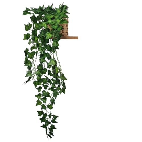 Planta de Hera Artificial Pendurada com Vaso Decorativo