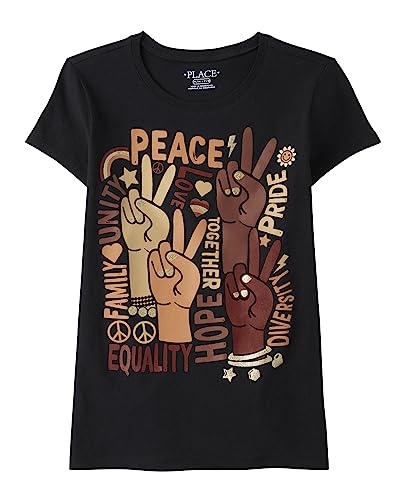 Image of The Children's Place Girls Short Sleeve Graphic T- Shirt