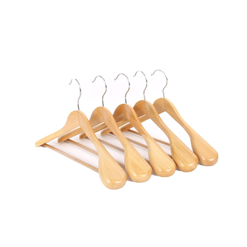 TXGJWRA Hangers Coat Hanger Hanging Clothes Wardrobe Wooden Clothes Hanger Household Hook Hanger Suitable for Home and Hotel Space Saving,