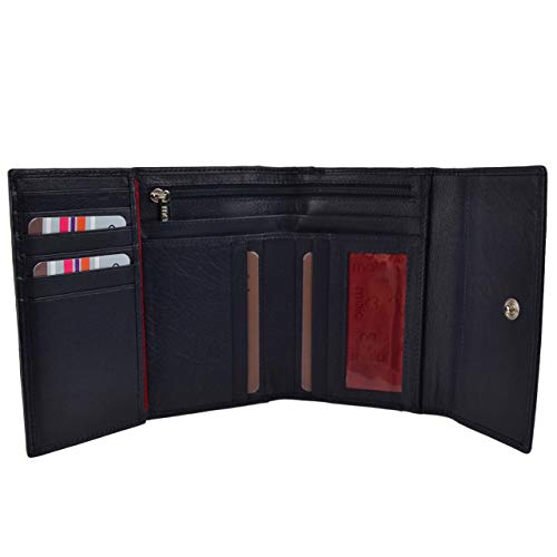 Porte-monnaie protection radio-identification femmes cuir contre piratage de carte