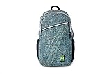 Dime Bags Backpack with Padded Laptop Compartment, Durable Hempster Material, 11 Storage Pockets, For Travel & Daily Use, City Dweller (Glass)