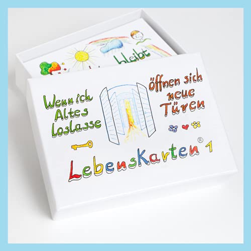 Lebenskarten 1'Das Original' - Karten für Achtsamkeit, Positives Denken und Inneres Kind