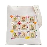 POFULL Video Game Inspired Gift Korok Plant Tote Bag Flora Of Hyrule Gift (Zelda Plant Tote Bag)