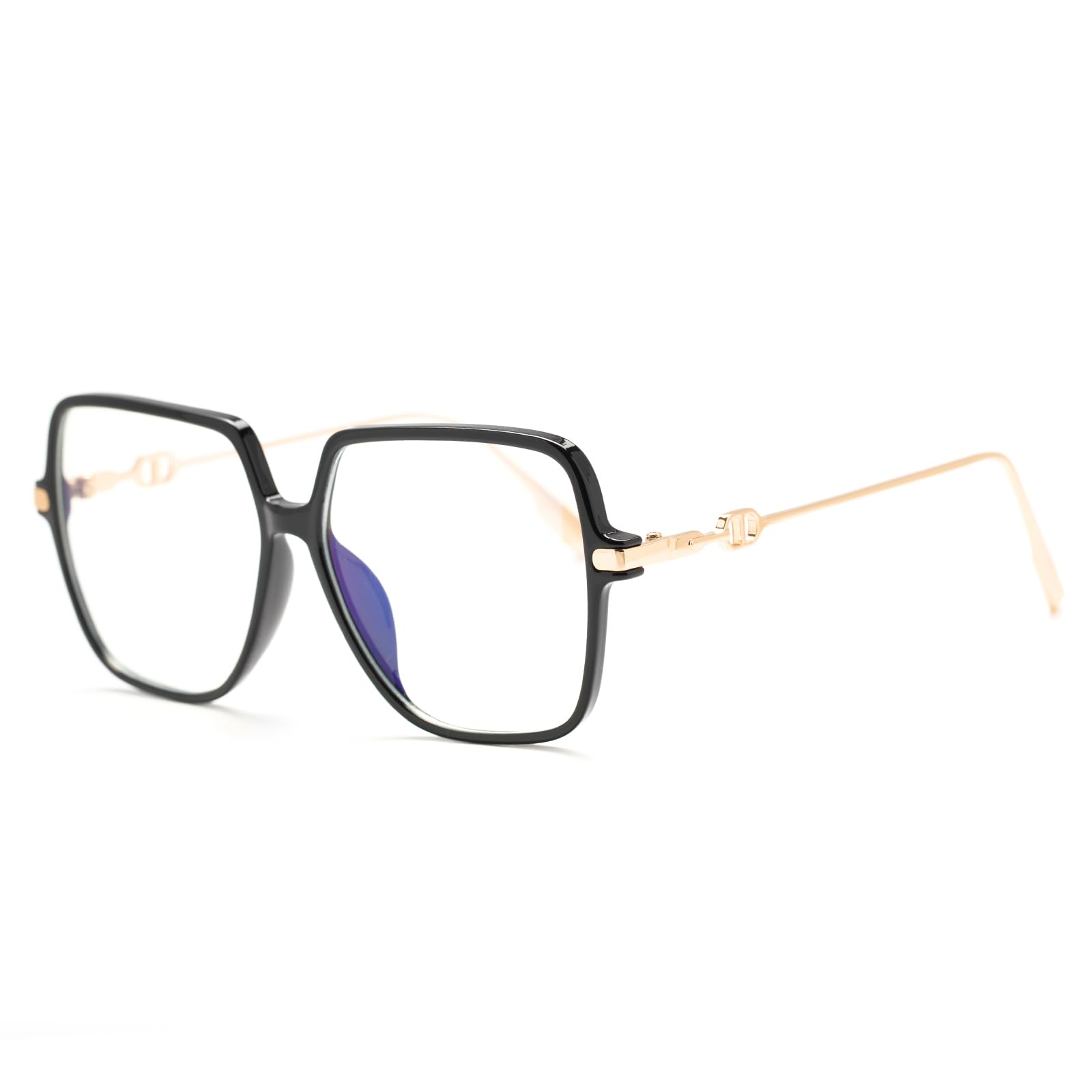 KAEOISFU Oversized Square Reading Glasses for Women Fashion Large Blue Light Blocking Readers - Image 2