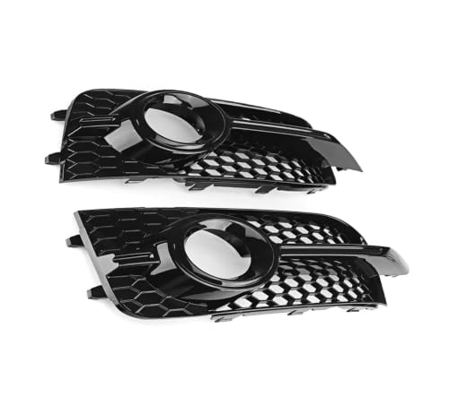 Cadre de phare antibrouillard hexagonal en nid d'abeille noir pour A1 S1 10-14