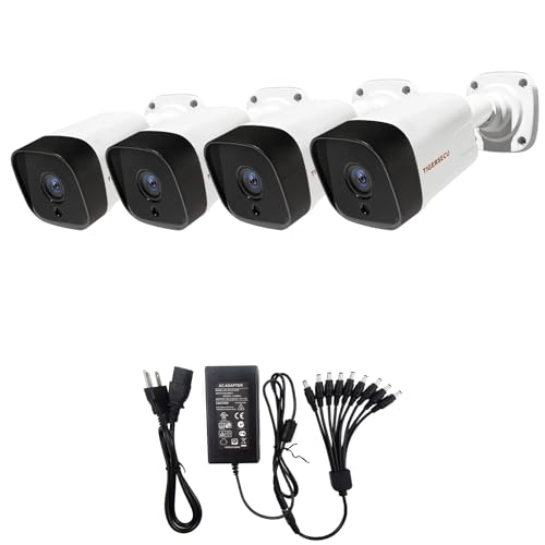 TIGERSECU Super HD 5MP 4-in-1 Security 4-Camera Bundle