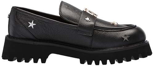 Image of Karl Lagerfeld Women's Gaston Lug Sole Loafer with Pin Embellishments