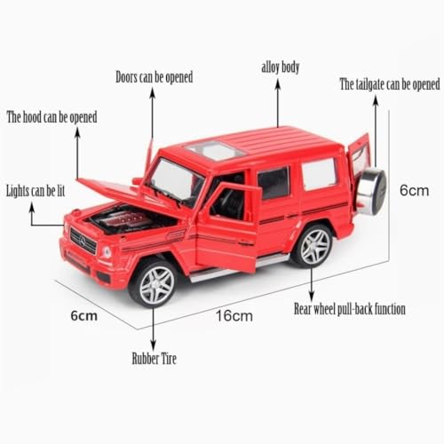 Image of Bebbly 1:32 Scale Mercedes Benz AMG G65 Toy Car | Metal Pullback Diecast Car for Kids with Openable Doors, Sound, Light Effects Toy for Car Enthusiasts (Color As Per Available),black