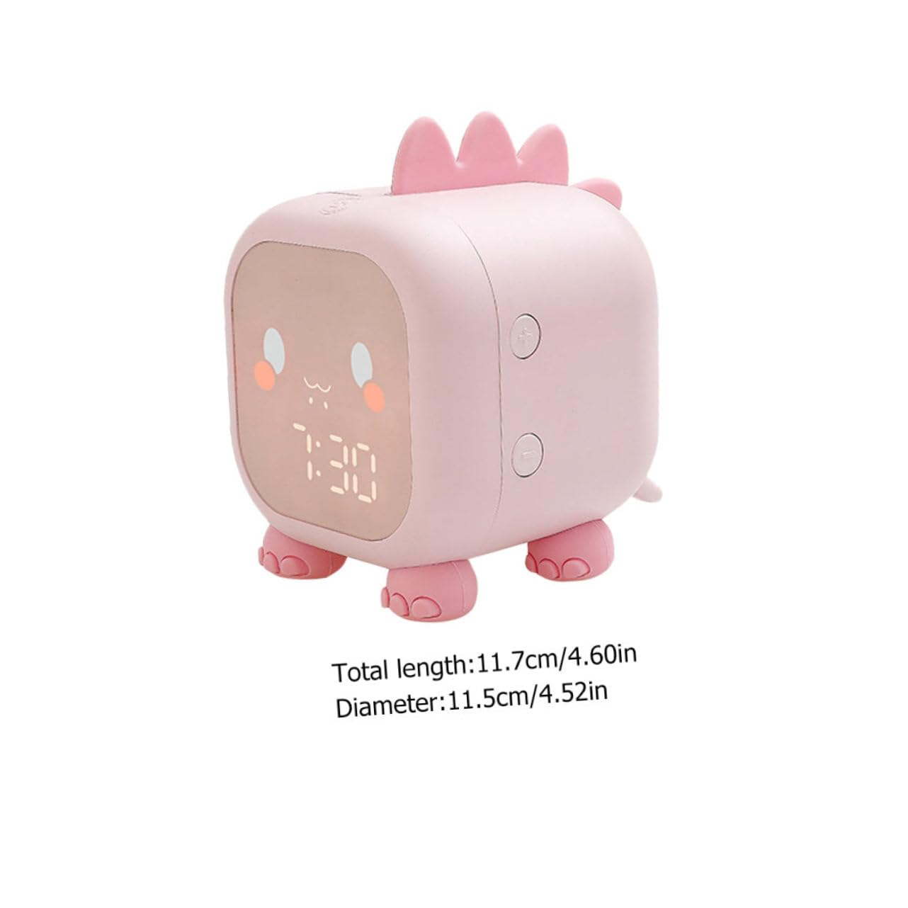 IMIKEYA Reloj Despertador Infantil de Silicona Rosa USB 1 Pieza